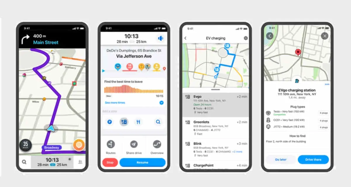 La nouvelle application de Waze