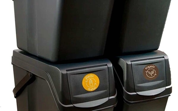 bacs empilables qui prennent moins de place et facilitent le recyclage