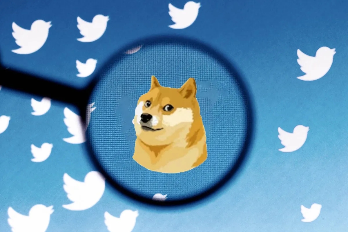 twitter-chien-logo logo chien Dogecoin à la place de l'oiseau sur Twitter