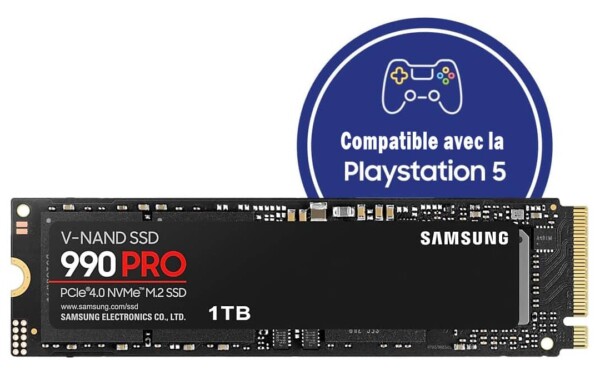 SSD Samsung Memorie 990 Pro 1TB pour PS5