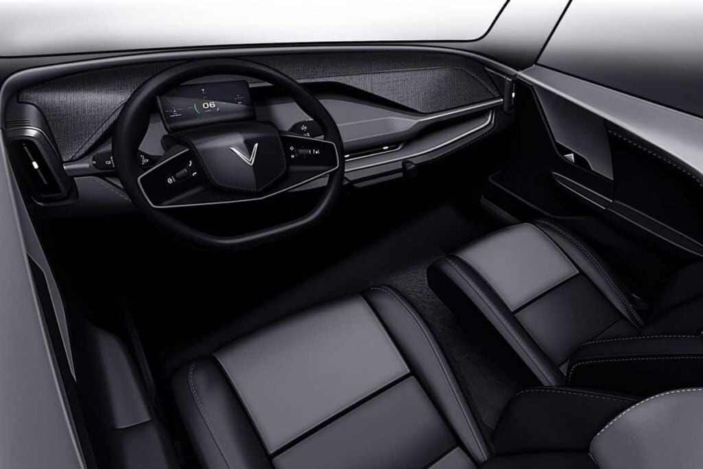 2023 VinFast VF3. Image de l'intérieur.