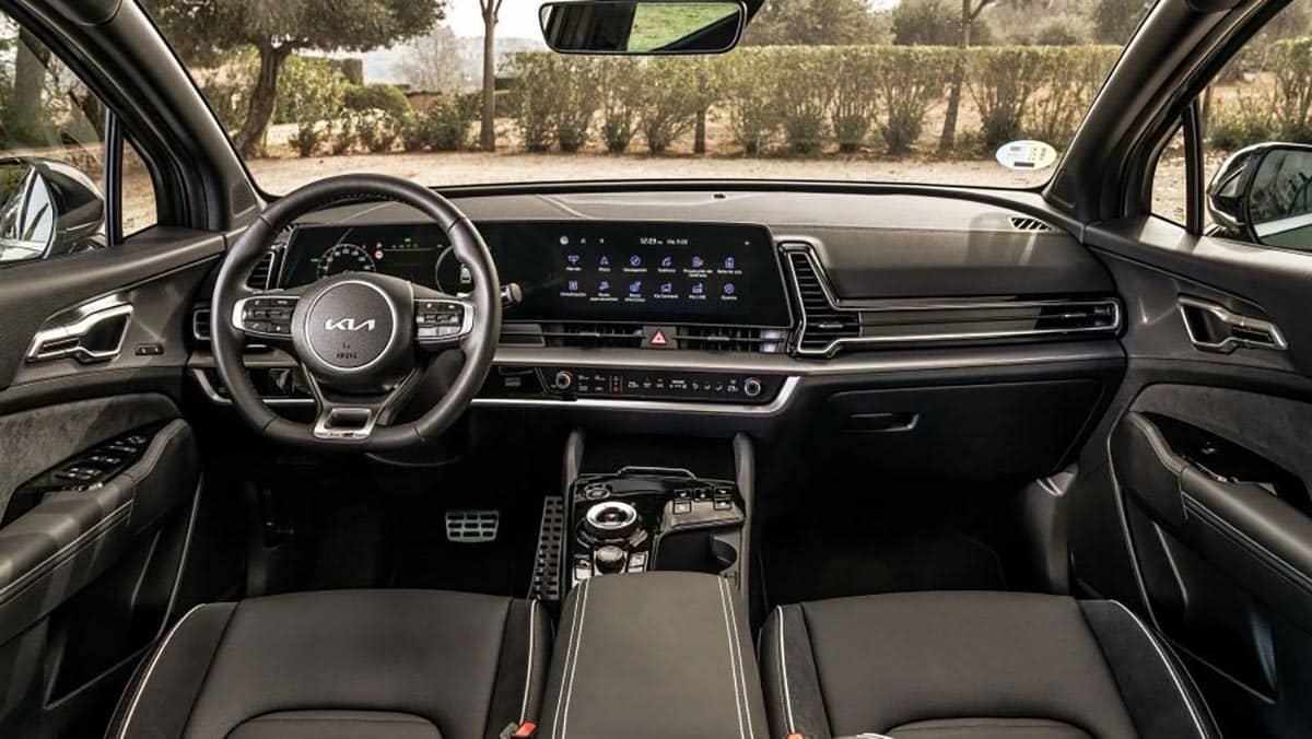 L'habitacle du KIA Sportage.