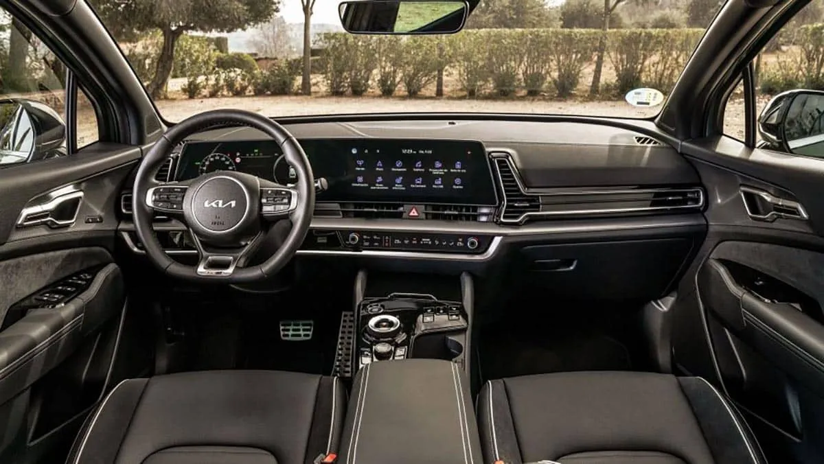 L'habitacle du KIA Sportage.