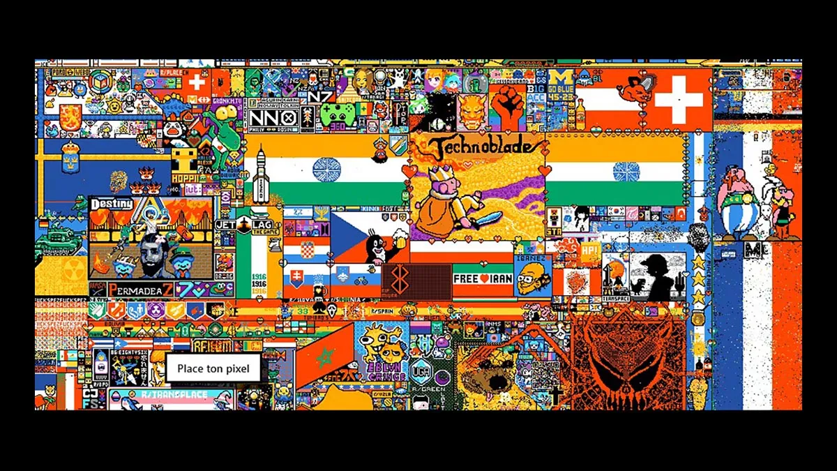 Le retour de r/place Reddit : une toile collaborative en ligne captivant la communauté !