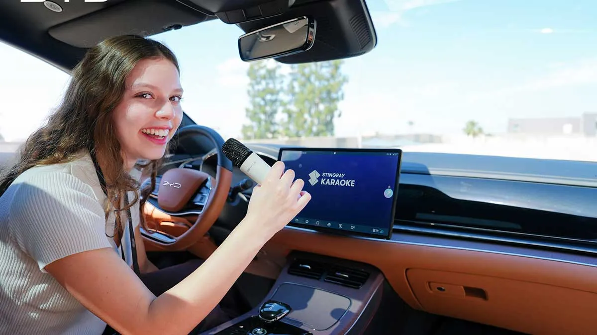 BYD offrira la possibilité d'ajouter un ensemble complet d'équipements pour devenir une machine à karaoké.