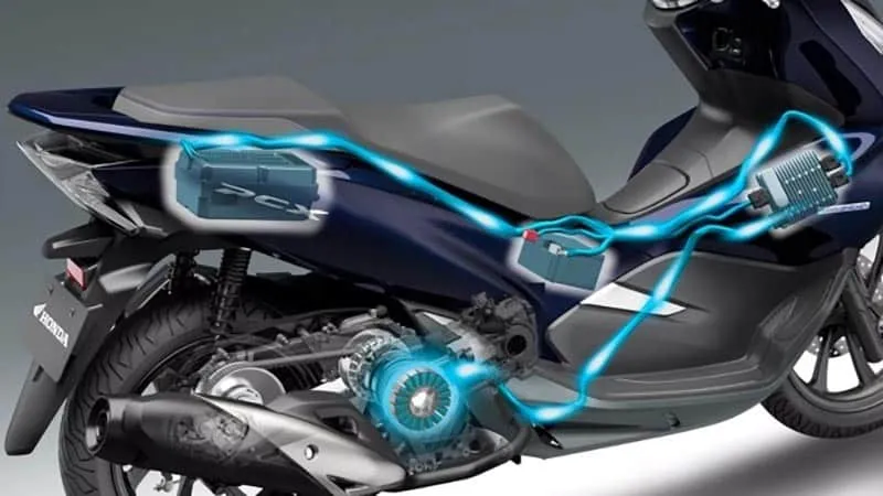 Système électrique de la PCX Hybrid.