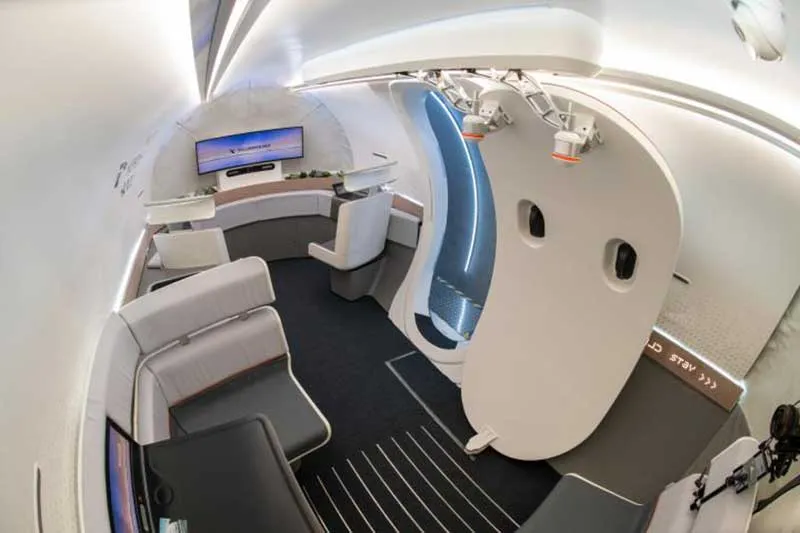 Intérieur de la capsule Hyperloopdpa
