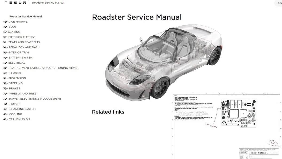 Les plans originaux de la première Tesla sont désormais publics