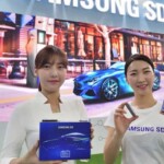 Présentatrices avec produits Samsung SDI.