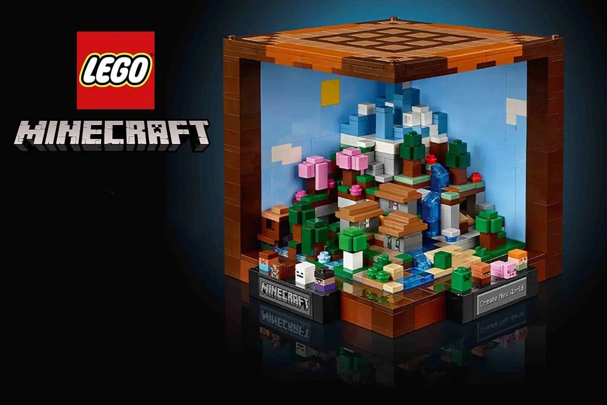 LEGO présente la table de travail Minecraft : une immersion totale dans le jeu de construction
