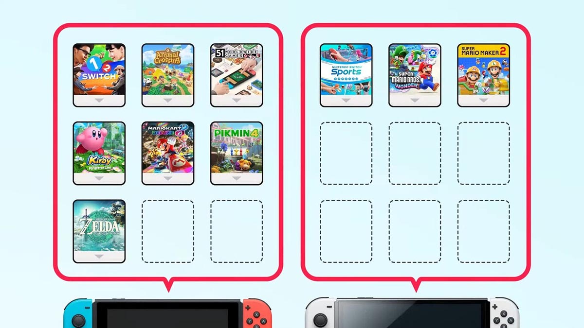 Visuel d’une carte de jeu virtuelle Nintendo Switch dans la boutique eShop