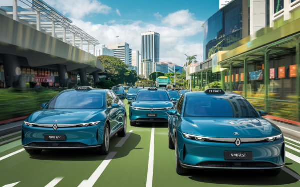 Déploiement des taxis électriques vinfast à manille :