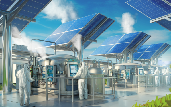 Usine d'hydrogène vert de San Juan en construction