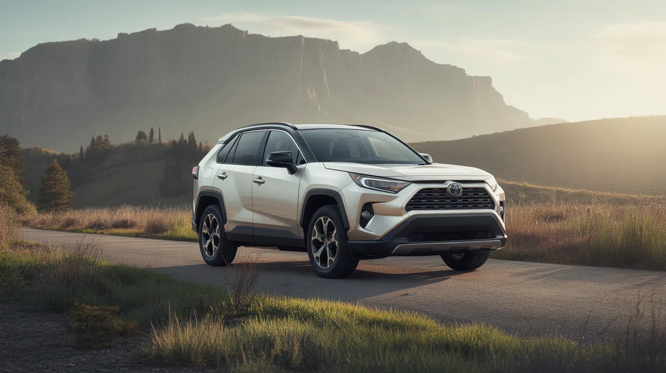 Toyota RAV4 dernier modèle brillant sous le soleil