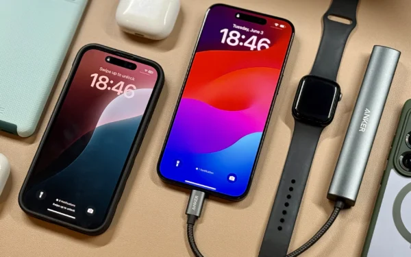 iPhone chargeant un autre appareil grâce à la charge inverse