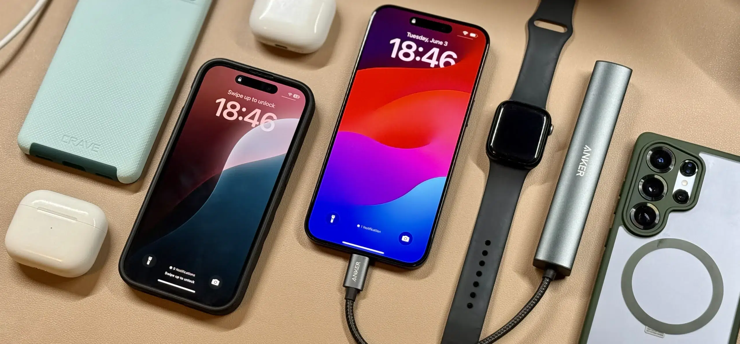 iPhone chargeant un autre appareil grâce à la charge inverse