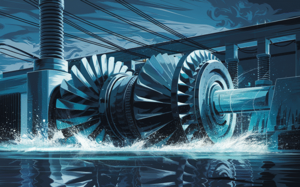 Gigantesque turbine hydroélectrique de 500 MW en Chine