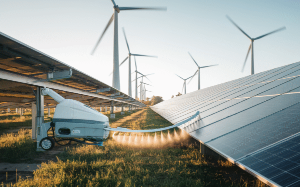 Des chercheurs sud-coréens créent un système éolien nettoyant les panneaux solaires retrouvant