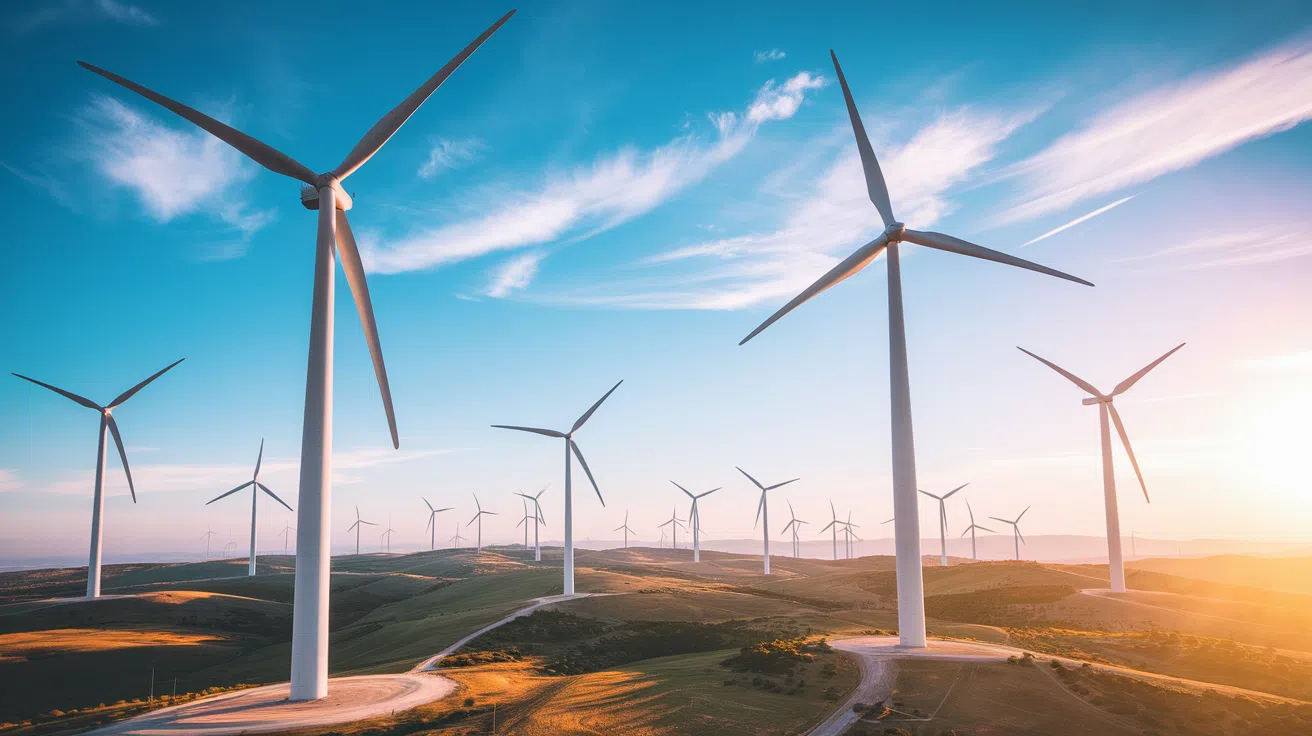 Des éoliennes géantes émergent en espagne et fournissent de lénergie à des