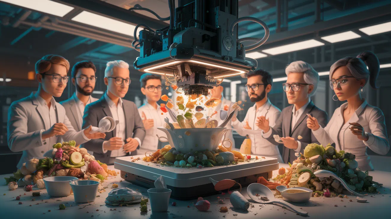 Des ingénieurs présentent une imprimante 3d transformant les déchets alimentaires en objets