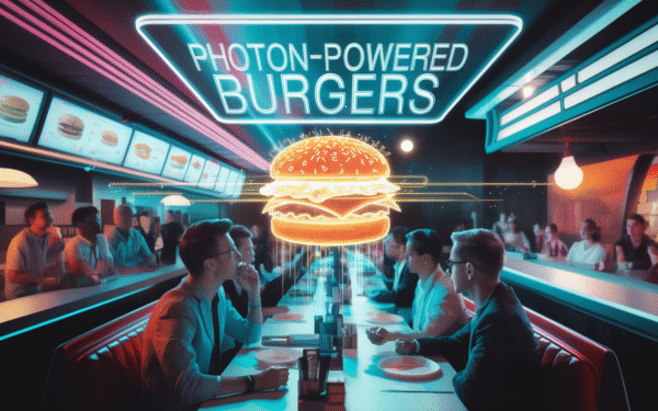 Hamburgers préparés avec des photons une spécialité audacieuse qui redéfinit la