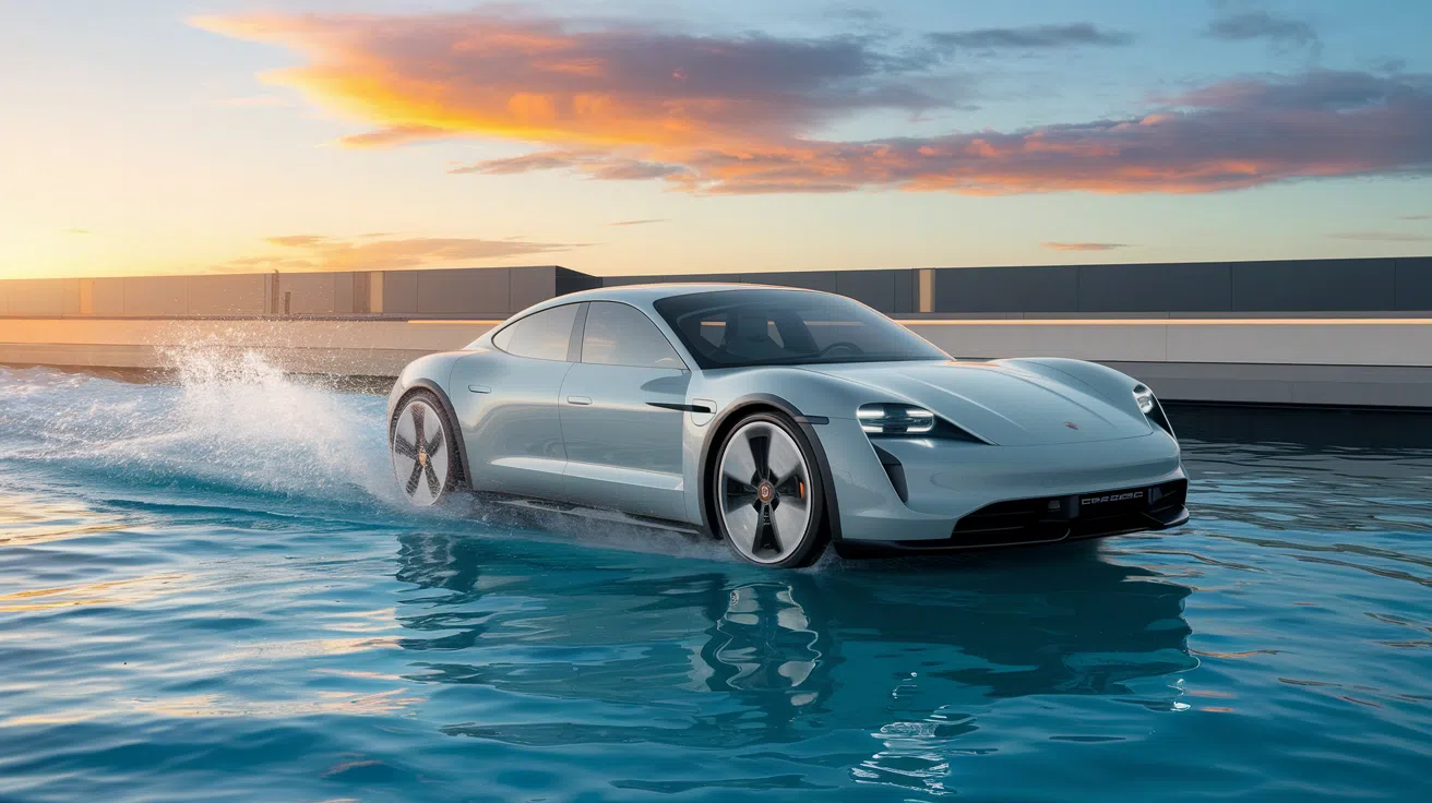 Porsche électrique pulvérise les limites de vitesse sur leau avec une performance