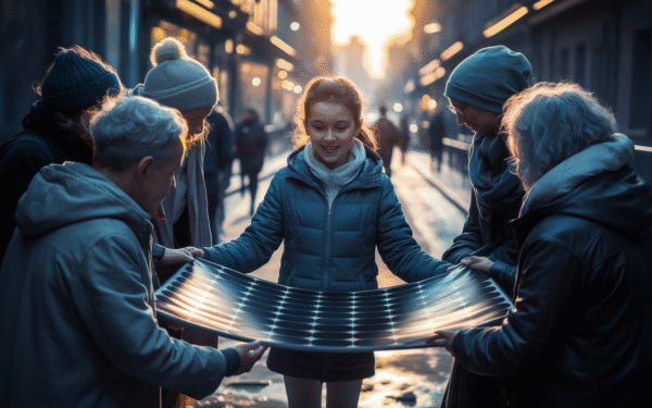 Une élève écossaise de 12 ans crée une couverture solaire innovante qui