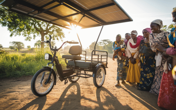 Une startup zimbabwéenne crée un tricycle électrique solaire qui soulage des heures