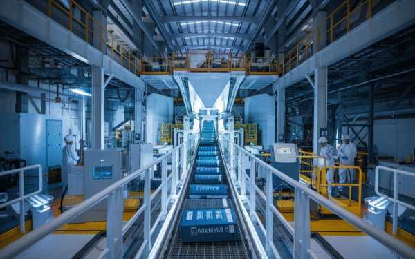 American battery technology company lance une usine de recyclage de batteries lithium