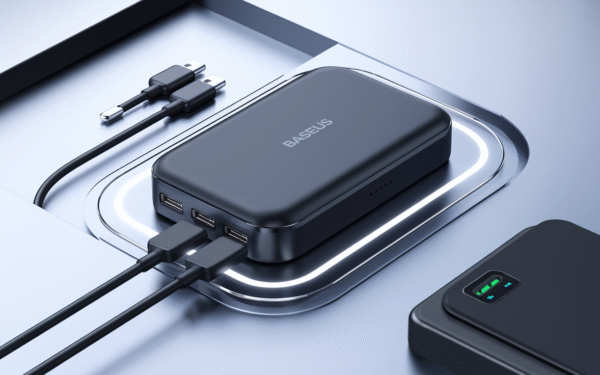 Baseus QPow3 Powerbank mit zwei Kabeln und insgesamt 4 Anschlüssen für 2990