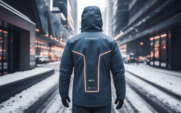La chaqueta invernal de tencent régule la température corporelle avec 828