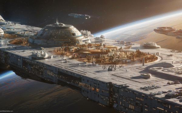 La colossale nave interstellaire de 58 km transporte 2400 personnes vers un