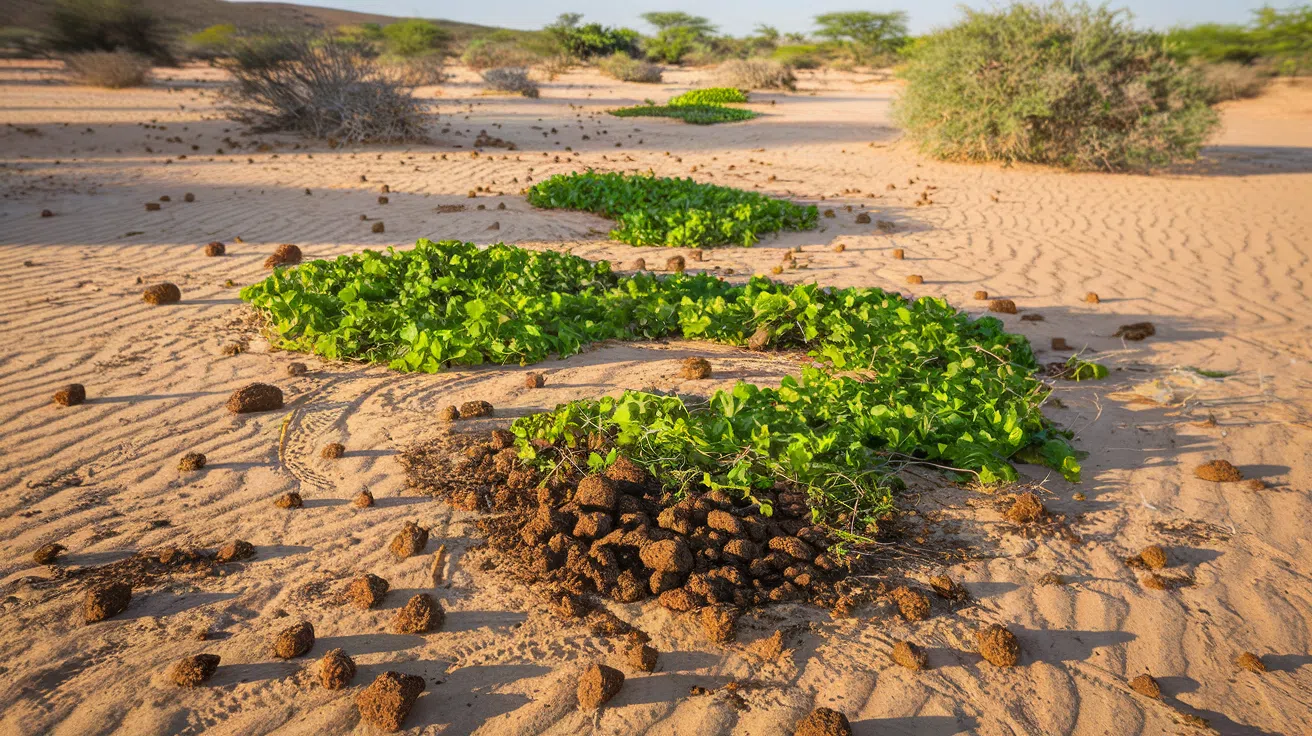 La magie des excréments animaux transforme les sols arides en oasis verdoyantes