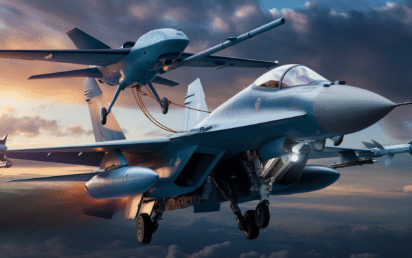 La russie innove avec son chasseur Un dron attaché par des