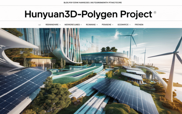 Le projet hunyuan3d-polygen transforme lénergie mondiale Une innovation éblouissante pour un