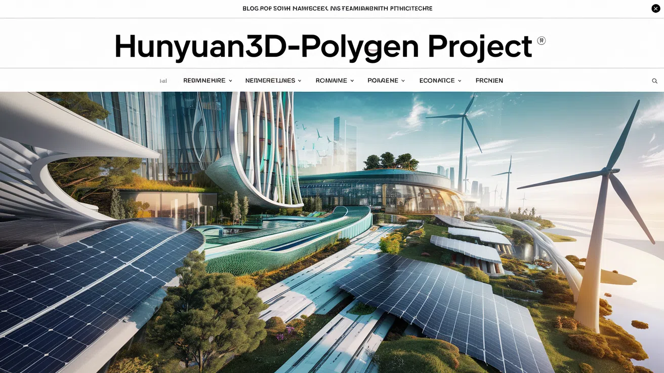 Le projet hunyuan3d-polygen transforme lénergie mondiale  Une innovation éblouissante pour un