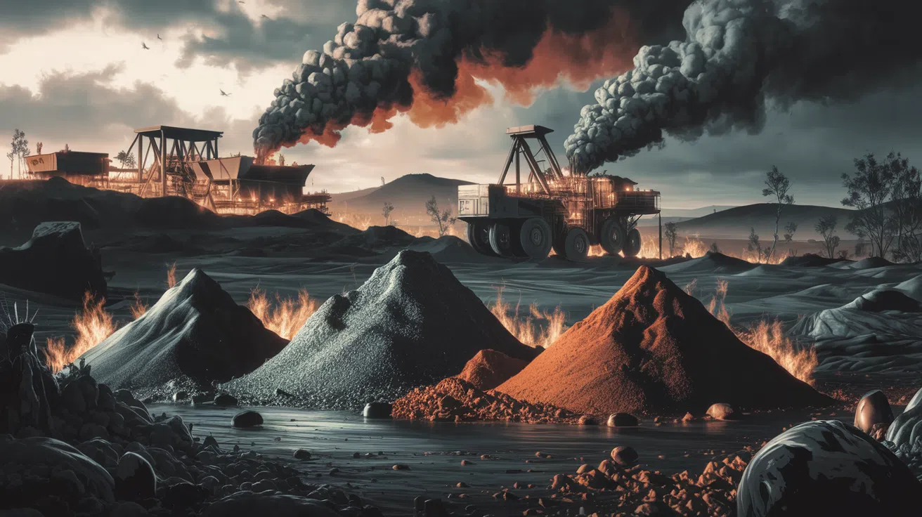 Les terres noires brûlent des millions de tonnes  Un avertissement sur