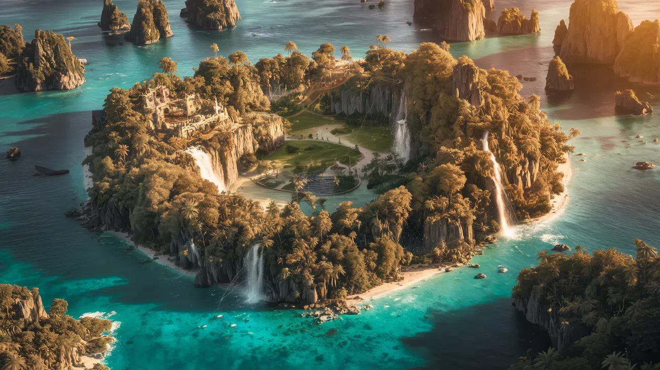 Tencent découvre une île mystérieuse et révèle 250 hectares de trésors cachés