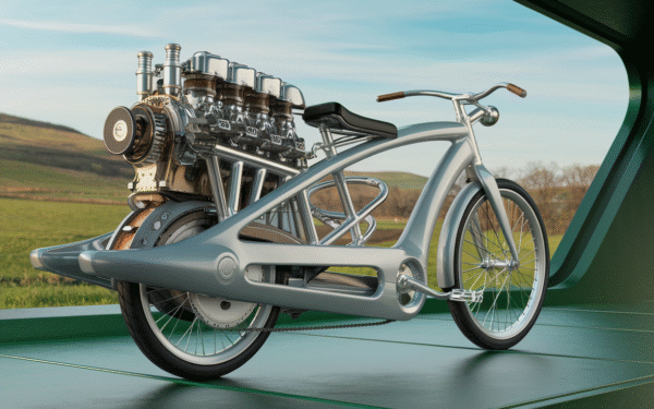 Un ingénieur britannique crée une bicyclette unique propulsée par un moteur stirling