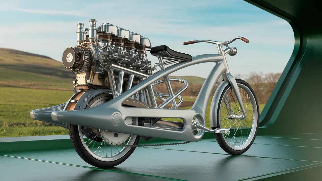 Un ingénieur britannique crée une bicyclette unique propulsée par un moteur stirling