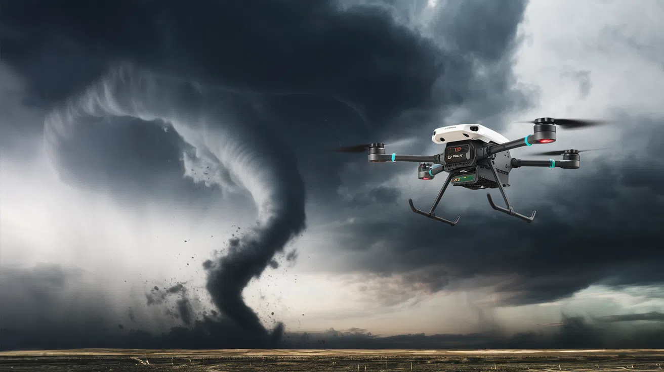 Un système innovant de détection de tornades par drone développé par une