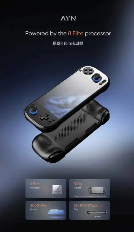 Ayn odin 3 : La première console portable gaming équipée du puissant snapdragon 8