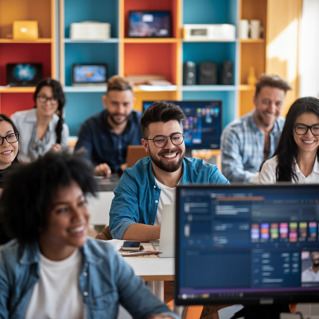 Atelier de compétences numériques diversifié