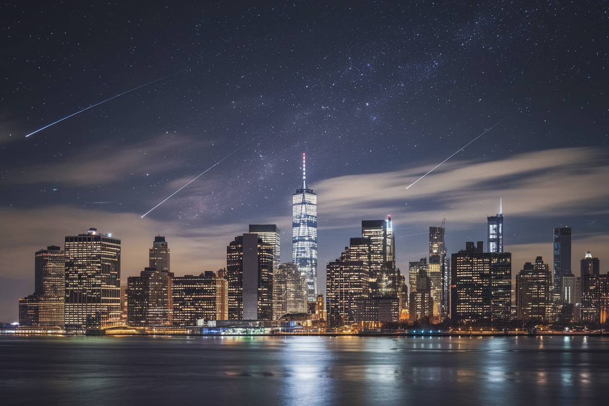 Où profiter du pic des Léonides à New York cette nuit