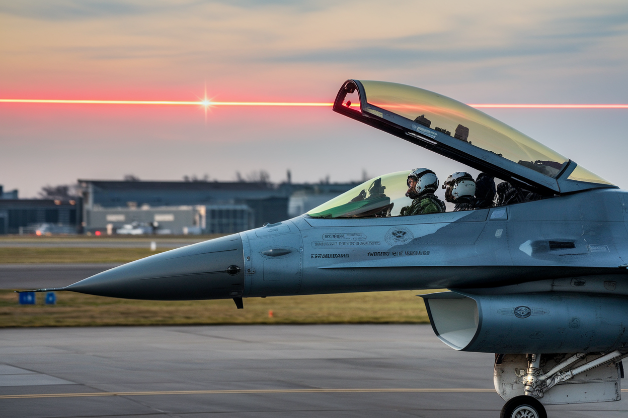 Dangerous Laser Attacks Target F-16 Pilots Near U.S. Air Base in Germany