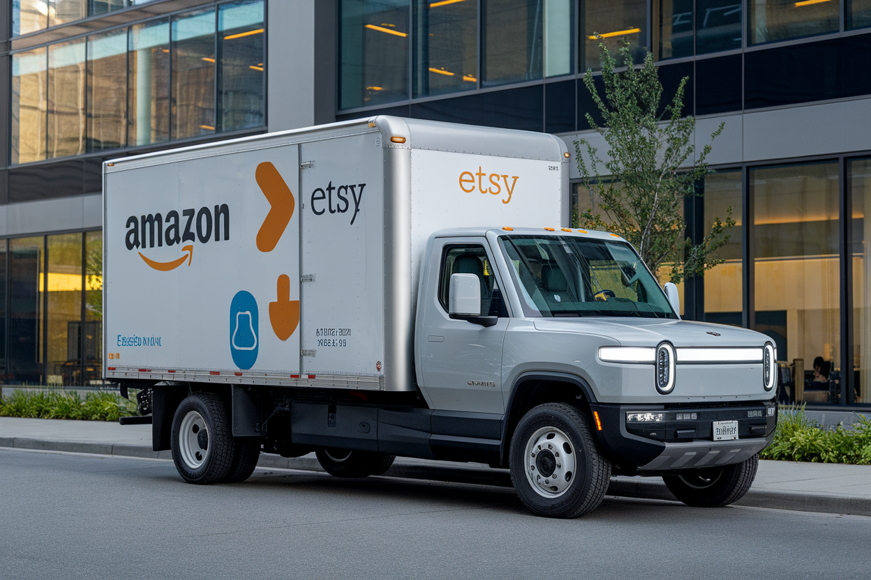 Amazon and Etsy Bet Big on Electric Trucks to Slash Carbon Emissions
