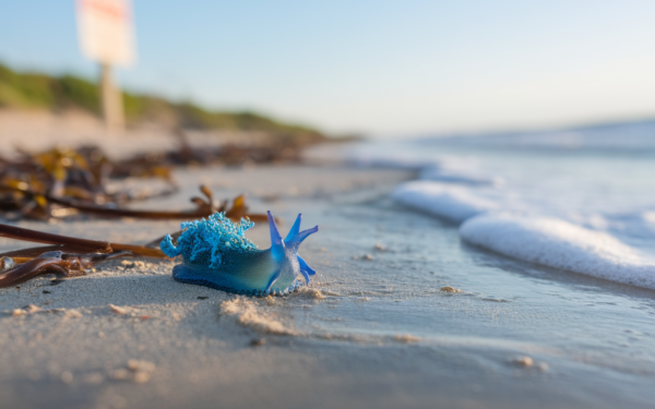 10 dragons bleus recensés, 48 h d'échouages sur les plages du Texas, venin puissant, ce que les chercheurs redoutent