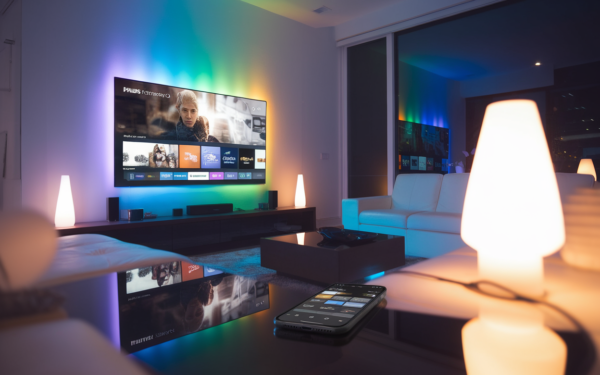 Les TV Philips Ambilight renouent avec Hue via Matter, et s'ouvrent aussi aux lampes Ikea
