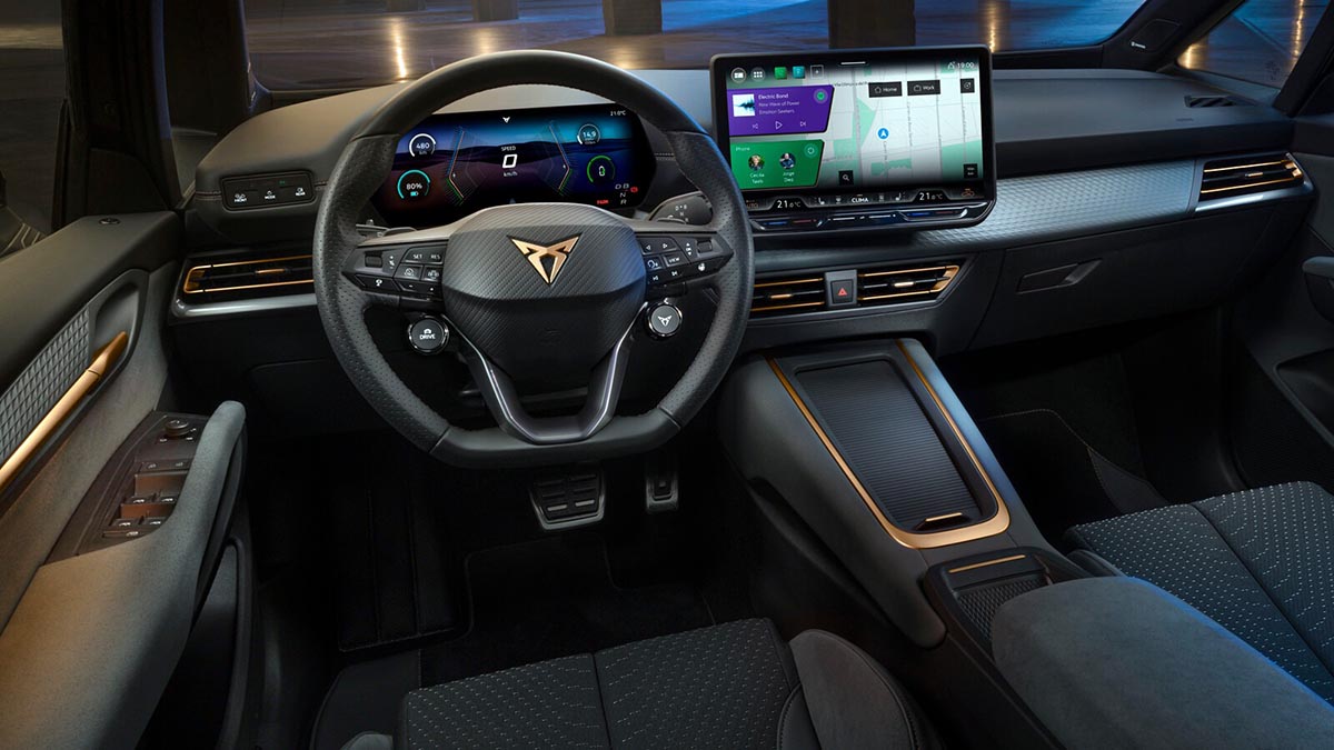 Cupra Born intérieur restylé tableau de bord qualité perçue ergonomie