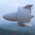 Un dirigeable S2000 produit de l’électricité au-dessus d’un site côtier chinois